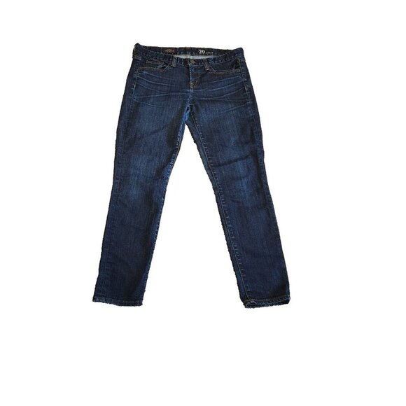 J.Crew Women’s Toothpick Skinny Jeans Size 32X28 Dark Wash Denim Low Rise Sexy - Picture 1 of 7